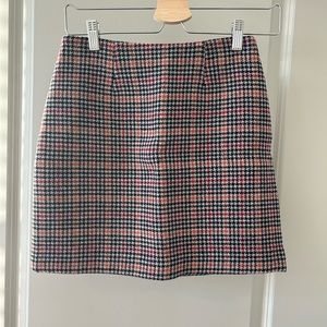 Rouje CHARLES skirt: plaid wool miniskirt